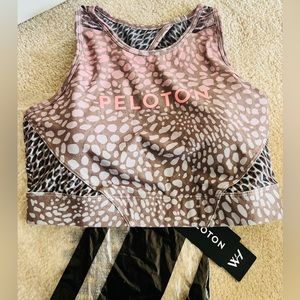 NWT** Peloton X WITH Riverstone High Neck Sports Bra - M